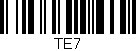Código de barras (EAN, GTIN, SKU, ISBN): 'TE7'