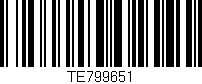 Código de barras (EAN, GTIN, SKU, ISBN): 'TE799651'