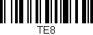 Código de barras (EAN, GTIN, SKU, ISBN): 'TE8'
