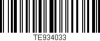 Código de barras (EAN, GTIN, SKU, ISBN): 'TE934033'