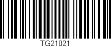 Código de barras (EAN, GTIN, SKU, ISBN): 'TG21021'