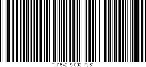 Código de barras (EAN, GTIN, SKU, ISBN): 'TH1542/S-003/IR-61'