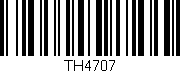 Código de barras (EAN, GTIN, SKU, ISBN): 'TH4707'