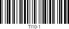 Código de barras (EAN, GTIN, SKU, ISBN): 'TI10-1'