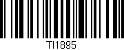 Código de barras (EAN, GTIN, SKU, ISBN): 'TI1895'