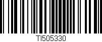 Código de barras (EAN, GTIN, SKU, ISBN): 'TI505330'