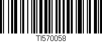 Código de barras (EAN, GTIN, SKU, ISBN): 'TI570058'