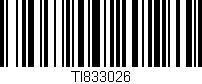 Código de barras (EAN, GTIN, SKU, ISBN): 'TI833026'