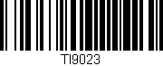 Código de barras (EAN, GTIN, SKU, ISBN): 'TI9023'