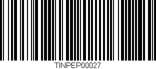 Código de barras (EAN, GTIN, SKU, ISBN): 'TINPEP00027'