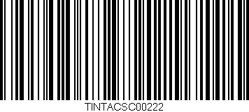 Código de barras (EAN, GTIN, SKU, ISBN): 'TINTACSC00222'
