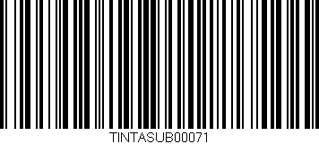 Código de barras (EAN, GTIN, SKU, ISBN): 'TINTASUB00071'