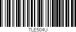 Código de barras (EAN, GTIN, SKU, ISBN): 'TLE504U'