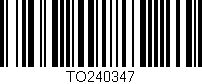 Código de barras (EAN, GTIN, SKU, ISBN): 'TO240347'
