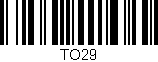 Código de barras (EAN, GTIN, SKU, ISBN): 'TO29'