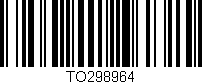 Código de barras (EAN, GTIN, SKU, ISBN): 'TO298964'