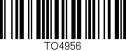 Código de barras (EAN, GTIN, SKU, ISBN): 'TO4956'