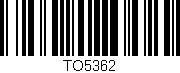 Código de barras (EAN, GTIN, SKU, ISBN): 'TO5362'