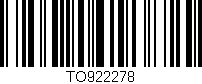 Código de barras (EAN, GTIN, SKU, ISBN): 'TO922278'