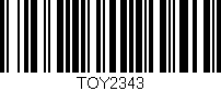 Código de barras (EAN, GTIN, SKU, ISBN): 'TOY2343'