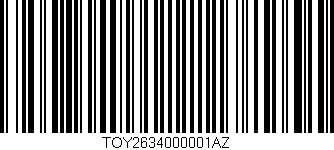 Código de barras (EAN, GTIN, SKU, ISBN): 'TOY2634000001AZ'