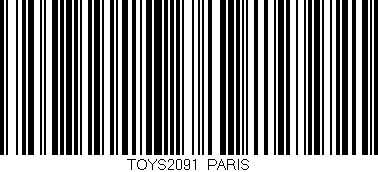 Código de barras (EAN, GTIN, SKU, ISBN): 'TOYS2091/PARIS'
