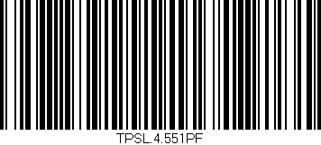 Código de barras (EAN, GTIN, SKU, ISBN): 'TPSL.4.551PF'