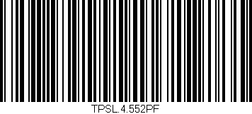 Código de barras (EAN, GTIN, SKU, ISBN): 'TPSL.4.552PF'
