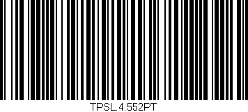 Código de barras (EAN, GTIN, SKU, ISBN): 'TPSL.4.552PT'