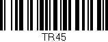 Código de barras (EAN, GTIN, SKU, ISBN): 'TR45'