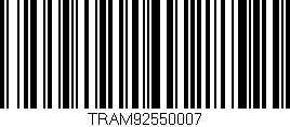 Código de barras (EAN, GTIN, SKU, ISBN): 'TRAM92550007'