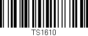 Código de barras (EAN, GTIN, SKU, ISBN): 'TS1610'