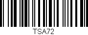 Código de barras (EAN, GTIN, SKU, ISBN): 'TSA72'