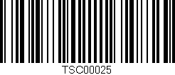Código de barras (EAN, GTIN, SKU, ISBN): 'TSC00025'