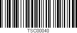 Código de barras (EAN, GTIN, SKU, ISBN): 'TSC00040'