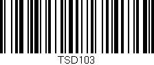 Código de barras (EAN, GTIN, SKU, ISBN): 'TSD103'
