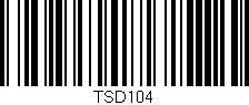 Código de barras (EAN, GTIN, SKU, ISBN): 'TSD104'
