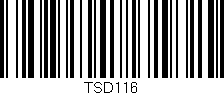 Código de barras (EAN, GTIN, SKU, ISBN): 'TSD116'