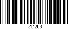 Código de barras (EAN, GTIN, SKU, ISBN): 'TSD203'