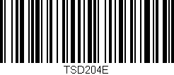 Código de barras (EAN, GTIN, SKU, ISBN): 'TSD204E'