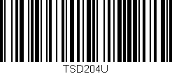 Código de barras (EAN, GTIN, SKU, ISBN): 'TSD204U'