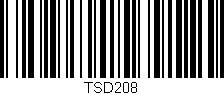 Código de barras (EAN, GTIN, SKU, ISBN): 'TSD208'