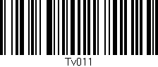 Código de barras (EAN, GTIN, SKU, ISBN): 'TV011'