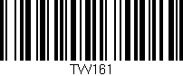 Código de barras (EAN, GTIN, SKU, ISBN): 'TW161'