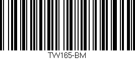 Código de barras (EAN, GTIN, SKU, ISBN): 'TW165-BM'