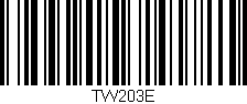 Código de barras (EAN, GTIN, SKU, ISBN): 'TW203E'
