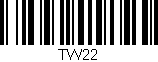 Código de barras (EAN, GTIN, SKU, ISBN): 'TW22'