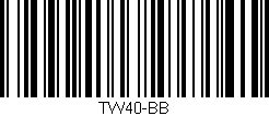 Código de barras (EAN, GTIN, SKU, ISBN): 'TW40-BB'