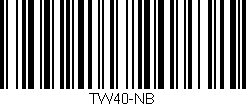 Código de barras (EAN, GTIN, SKU, ISBN): 'TW40-NB'
