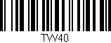 Código de barras (EAN, GTIN, SKU, ISBN): 'TW40'